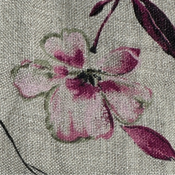 Style & Co. 100% linen floral shirt, size 18, button front, summer, breathable - Picture 7 of 9